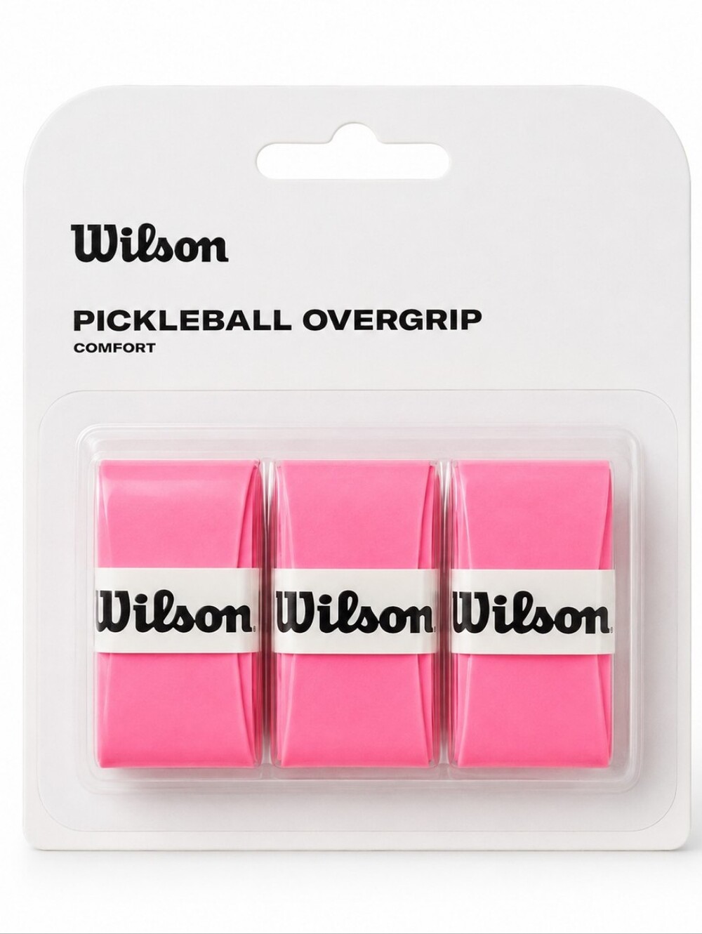Wilson Pickleball Overgrip Comfort 3-Pack Pink Athletic Sport Paddle Grip